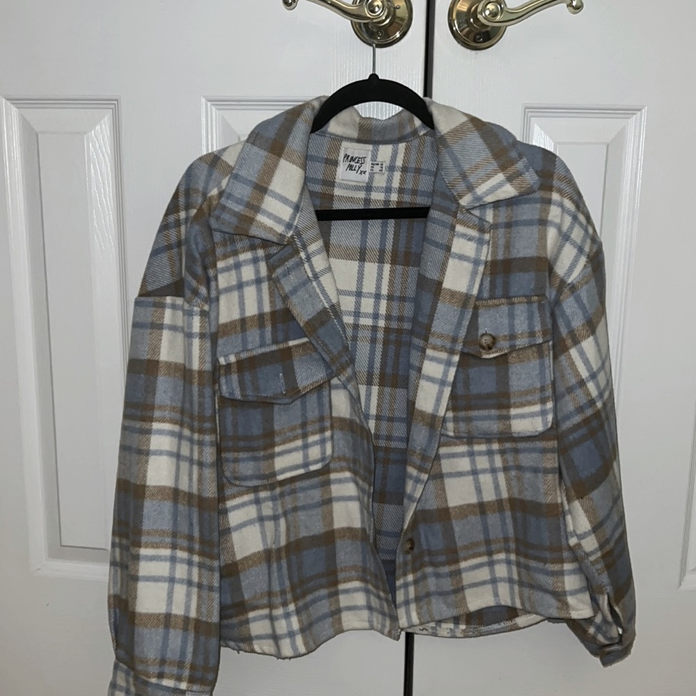 Checkered button Jacket